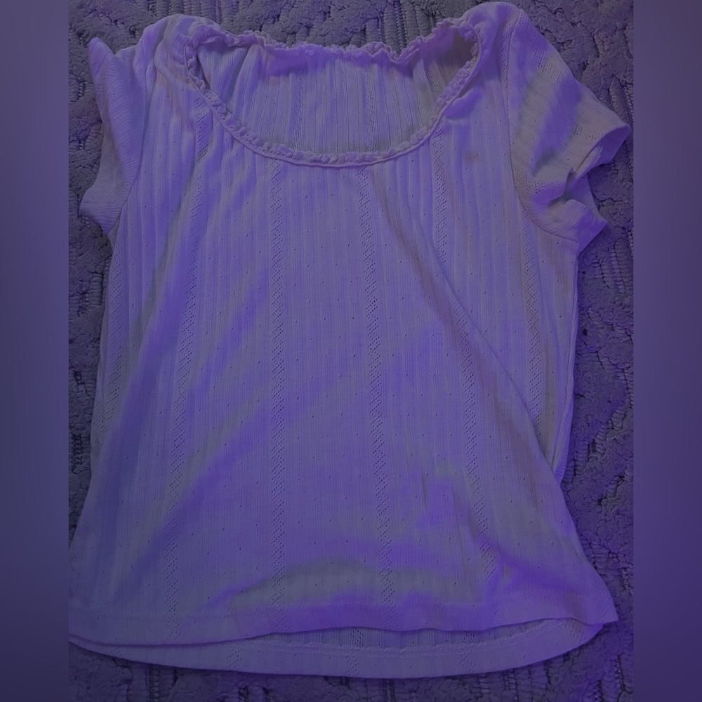 American Eagle Outfitters Lavender Short Sleeve Top